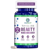 BioTrust Timeless Beauty Ceramide Booster – Hair & Skin Restoring Phytoceramides Supplement + Vitamin C, Vitamin E, Biotin, Zinc, Hyaluronic Acid – Potent Blend for Hair, Skin & Nails - 30 Capsules