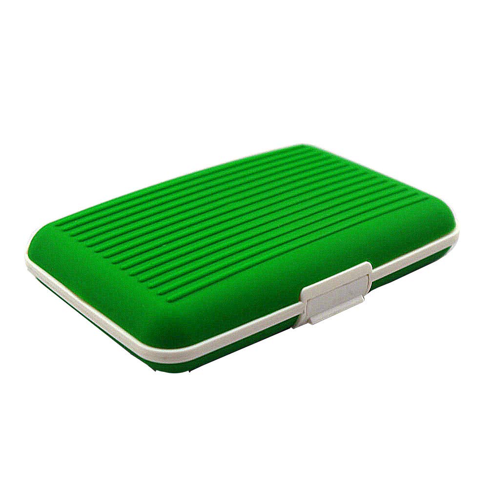 Rohans Silicone Credit Card Holder and Wallet Purse, Protection All Around with Rubber Finish (Green)