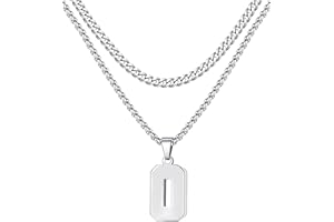 XOYOYZU Personalized Jersey Number Layered Necklaces for Boys Men Stainless Steel Athletes Sports Number Chain Baseball Basketball Football Gifts