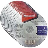 Makita 10 Pack - 7 Inch Cut Off Wheel For 7" Grinders - Aggressive Grinding For Metal & Stainless