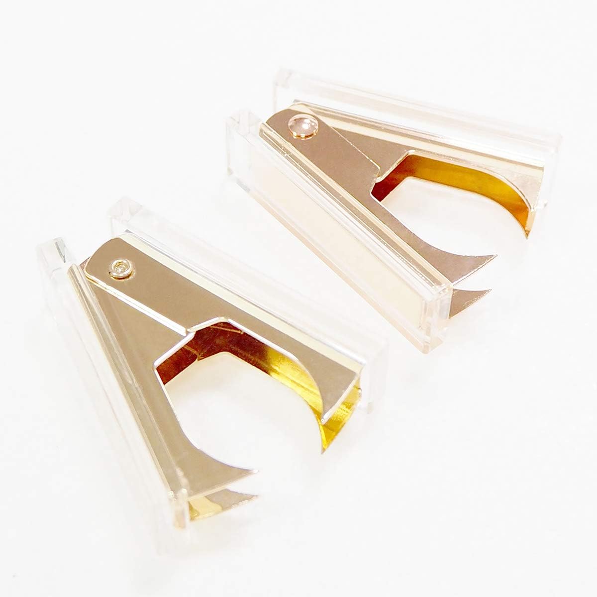 Rose Gold and Gold Staple Remover - 2 Pack Staple Removal Tool Set, Luxury Acrylic Rose Gold and Gold Office Supplies & Desk Accessories : Office Products