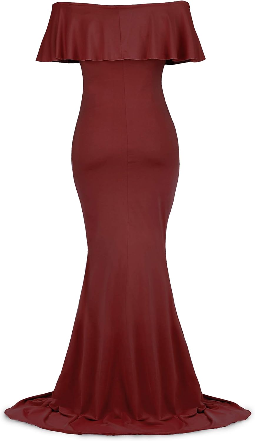 Dance Fairy Molliya Maternity Long Dress Women Ruffle Stretchy Sleeveless Maxi Dress at  Women’s Clothing store