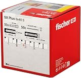 fischer SX Plus 8x40 Expansion Dowels Box of 50 with Screws view 3