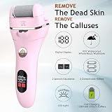 PEFOOK Electric Foot File Callus Remover Waterproof Rechargeable 3 Heads 2 view 2