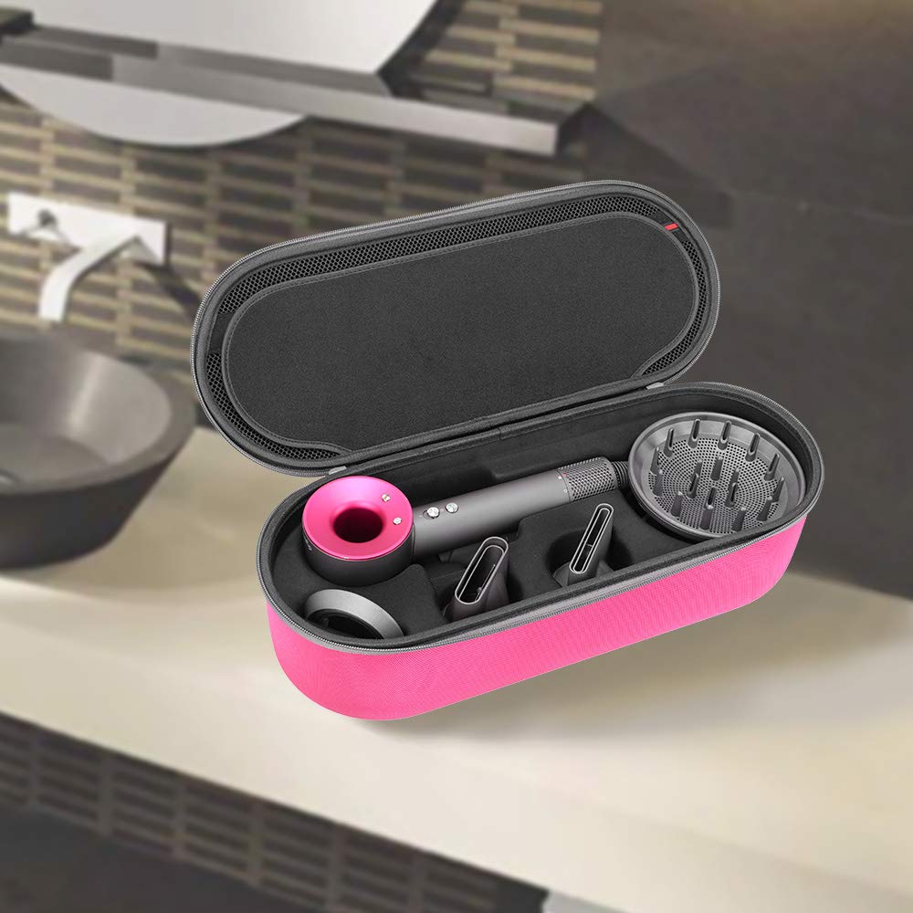 RLSOCO Hard Case for Dyson Supersonic Hair Dryer Iron/Fuchsia-Fits All Hair Dryer Accessories (Pink): Health & Personal Care
