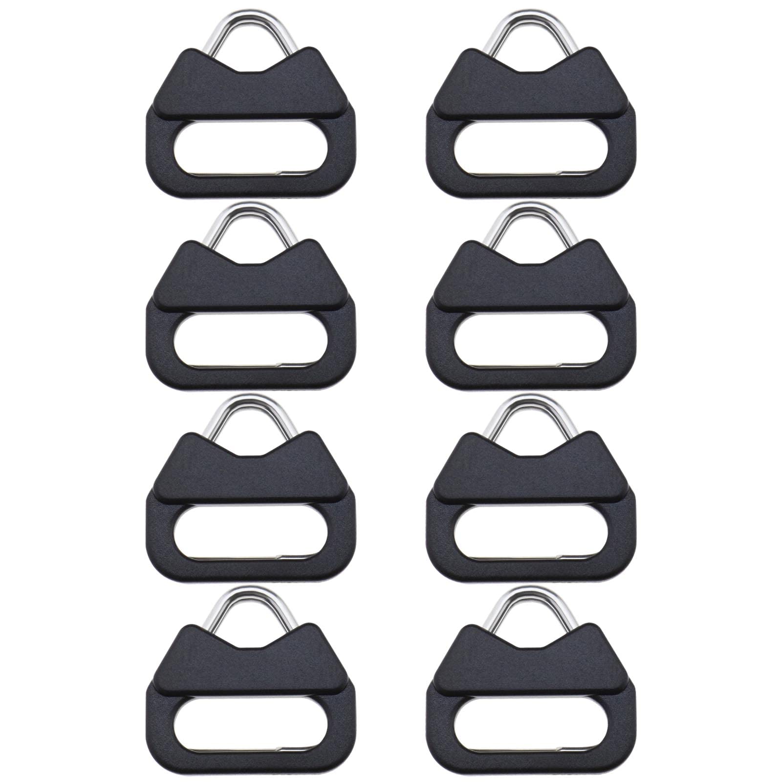 eMagTech 4 Pairs Camera Lug Ring Shoulder Strap Triangle Split Ring Adapter with Plastic Cap Compatible with Leica Compatible with Panasonic Compatible with Fuji