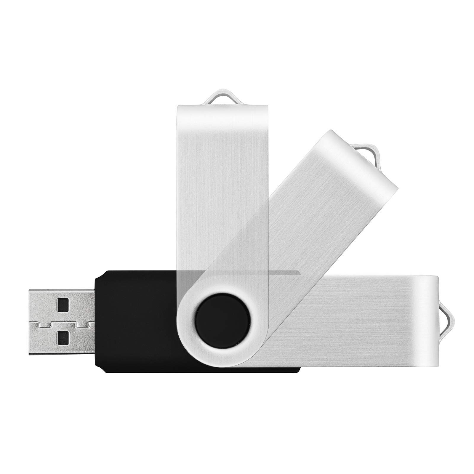 64GB Flash Drive KOOTION 10 Pack USB 2.0 Flash Drive 64GB USB Flash Drives Thumb Drive Jump Drives Keychain Memory Stick Black