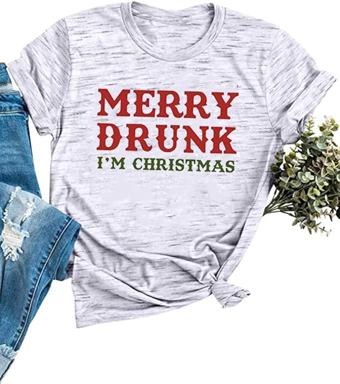 Amazon.com: merry drunk im christmas funny shirt, hoodie, sweatshirt for mens womens ladies kids Buy Womens Merry Drunk I'm Christmas Shirt Funny Christmas Drinking Lover Tshirt Xmas Casual