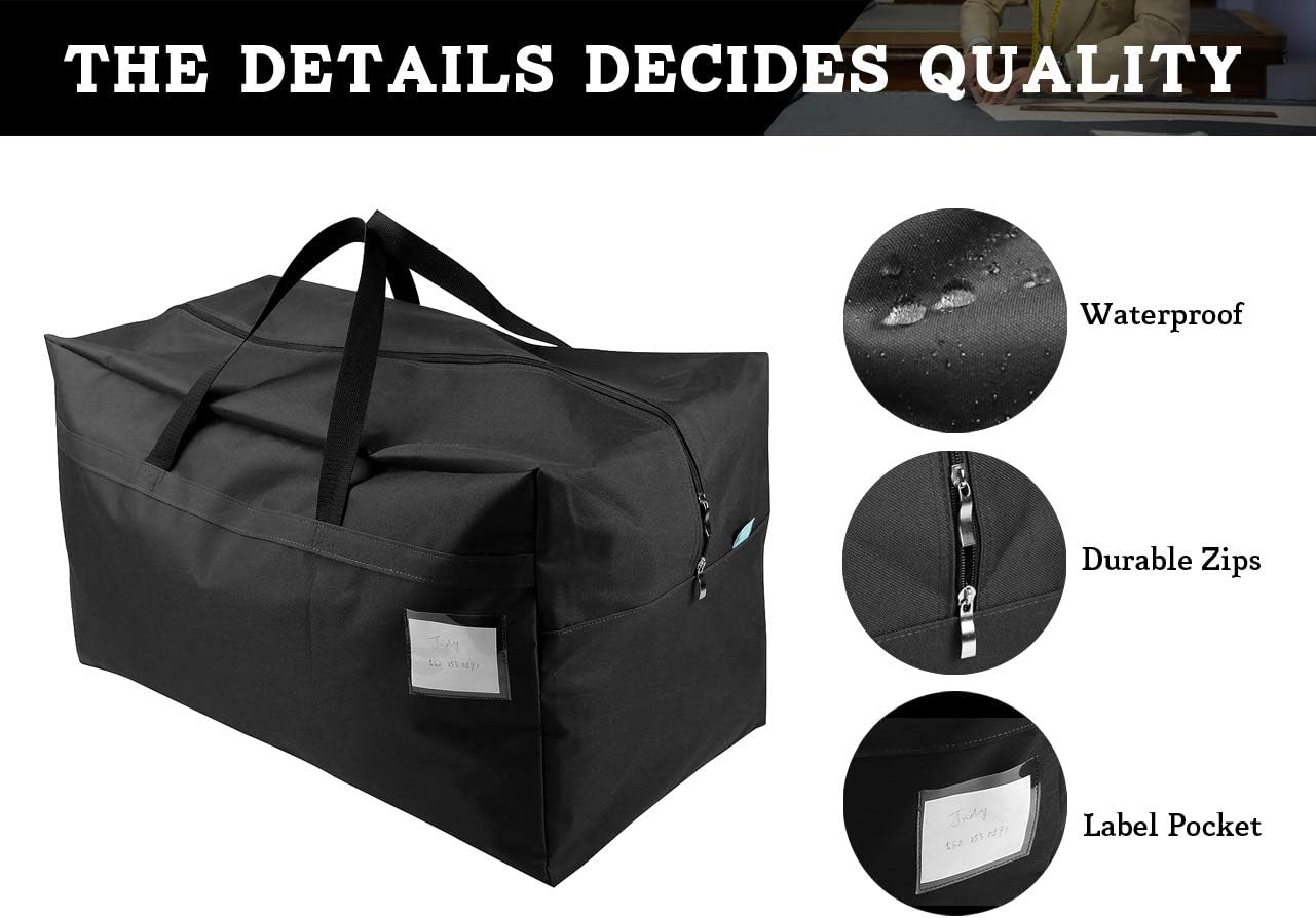 iwill CREATE PRO 70*42*35cm Waterproof Over-sized Christmas, Festival Decorations Organizer Storage Bag, Travel Duffel Bag - Image 5
