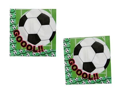 Lote de 200 Servilletas de Papel Desechables "Futbol" . Vajillas y Cuberterias.