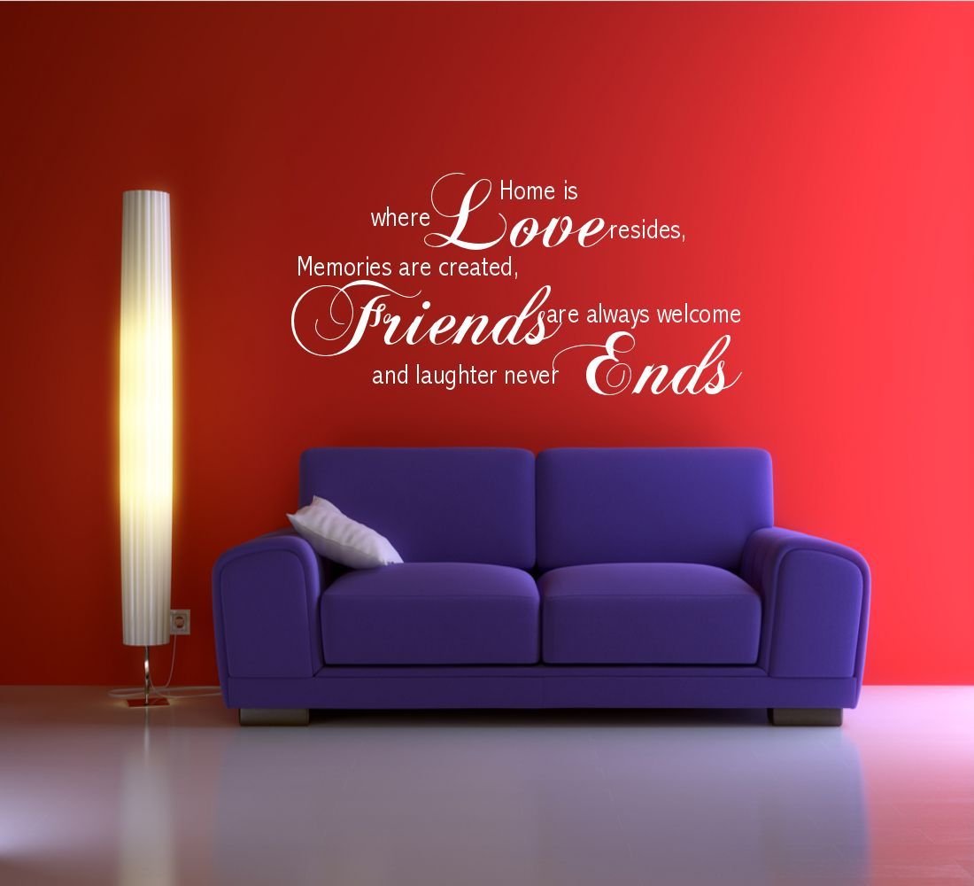 LOVE FRIENDS MEMORY FAMILY WALL ART QUOTE PHRASE STICKER DECAL MURAL TRANSFER WSD507