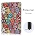 iPad Pro 12.9 2017/2015 Case, Hocase Folio Smart Case with Pencil Holder, Unique Design, Auto Sleep/Wake Feature, Soft TPU Back Cover for iPad Pro 12.9 1st&2nd Generation 2015&2017 - Mandala Flowers