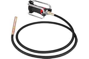 YJINGRUI Power Concrete Vibrators 1600W 16,000 RPM, Portable Electric Construction Vibrator with 4.5m (14-3/4ft) Flexible Shaft for Commercial Grade Bubble Removal
