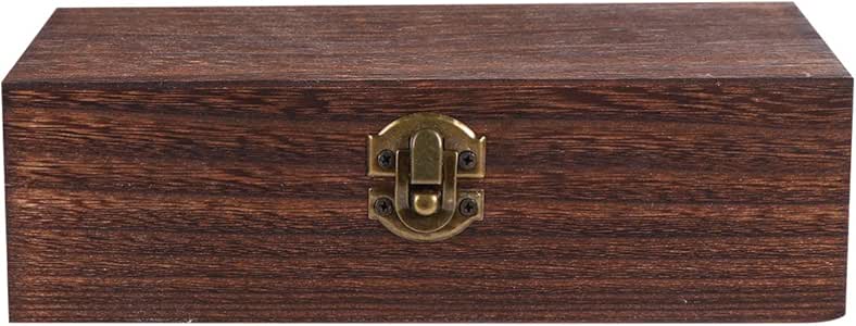 Hemobllo – Caja de madera organizador de joyas, caja de armario con