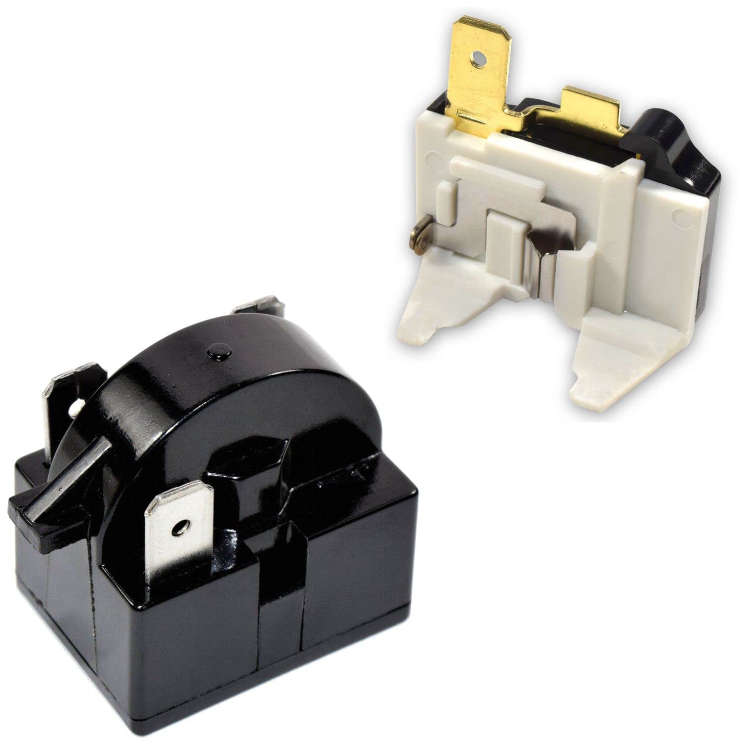 Photo 1 of Refrigerator Compressor 4.7 Ohm 3-Pin PTC Starter/Start Relay and Overload Kit Compatible with Mini Fridges ?Beverage & Wine/Beer Coolers Refrigerators