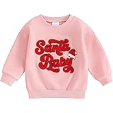 Hnyenmcko Toddler Baby Boy Girl Christmas Outfit Santa Long Sleeve Crewneck Sweatshirt Pullover Tops Baby Fall Clothes