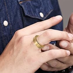 Udolfly Mens Fidget Rings Anxiety Rings for Men