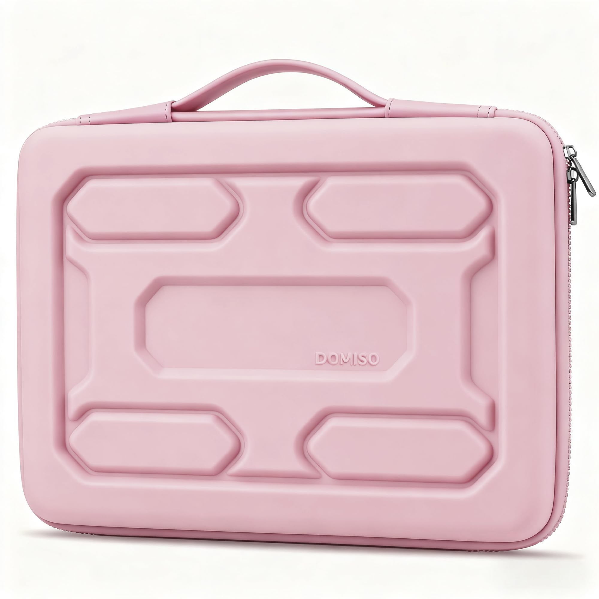 Photo 1 of ******The closure is broken.******  DOMISO 13.3 inch Laptop Sleeve with Handle Shockproof Computer Bag Waterproof EVA Protective Carrying Case for 13-13.3 inch Notebooks/13 MacBook Air/MacBook Pro Retina/Dell XPS 13/HP, Pink