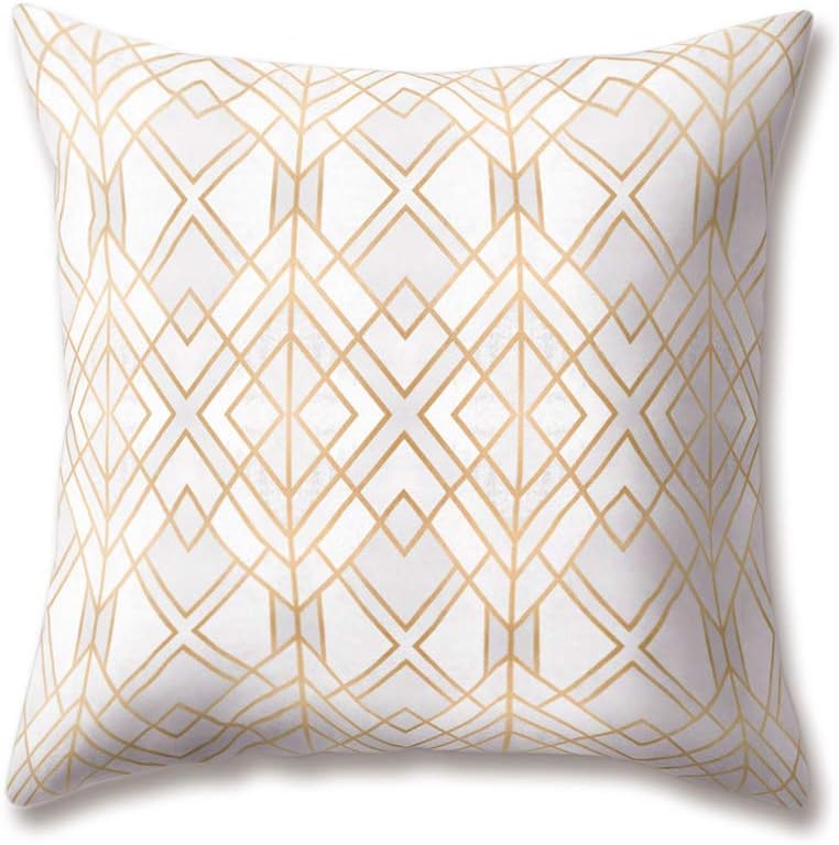 Hengjiang WEIANG Soft Plush Nordic Style Cushion Covers Green Pink White Black Grey Geometric Printing 18x18/45x45cm Throw Soft Plain Pillow Cases For Home Sofa Bed Decorative