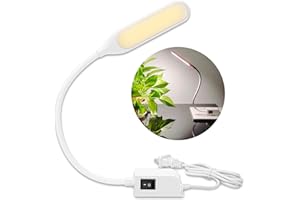 HengBo LED Sewing Machine Light, 6000K Daylight Magnetic Mounting Base Workbench Light with Long Gooseneck Work Lamp for Sewing Machine 3D Printer Drill Press Lathe Grinder - White