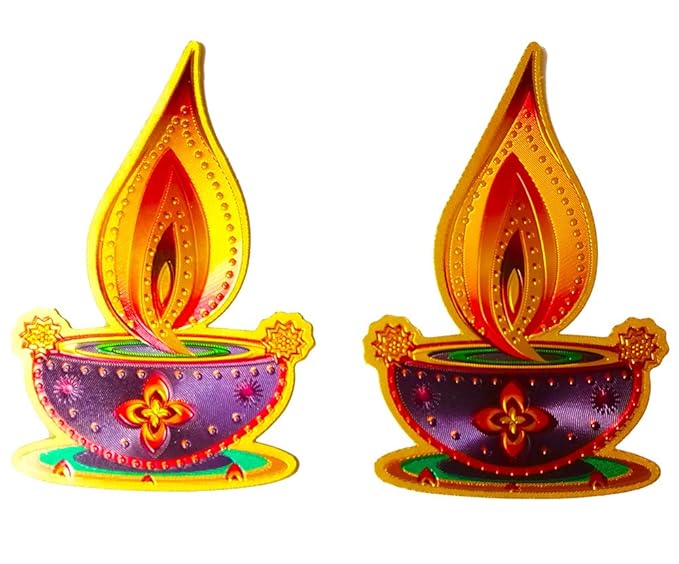 Buy Avanti Creation Diya Floor Stickers Diwali Rangoli Stickers PVC