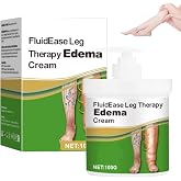 FluidEase Leg Therapy Edema Cream, Edema Relief for Legs and Feet, Natural Comprehensive Care Herbal Massage Cream for All Skin Types