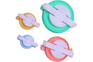 Luqeeg DIY Pom Pom Maker Kit, 4 Different Sizes Pompom Makers for Yarn Crafting, Practical Craft Lovers Plastic Material
