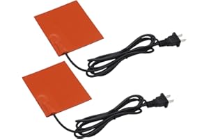 Goodtar 2PCS Engine Block Heater Oil Pan Heater Pad 120V 150W 4 X 5 Inch Silicone Heating Pad with 68 Inch Long Power Cord