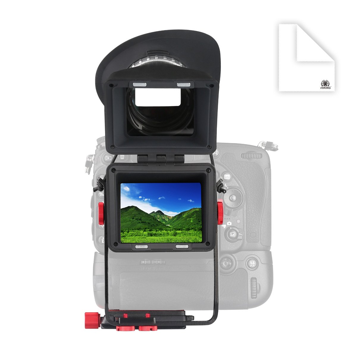 Voking VK-VF1 3x Zoom Comfort LCD View Finder for 3 - 3.2-Inch Screen with Metal Supports