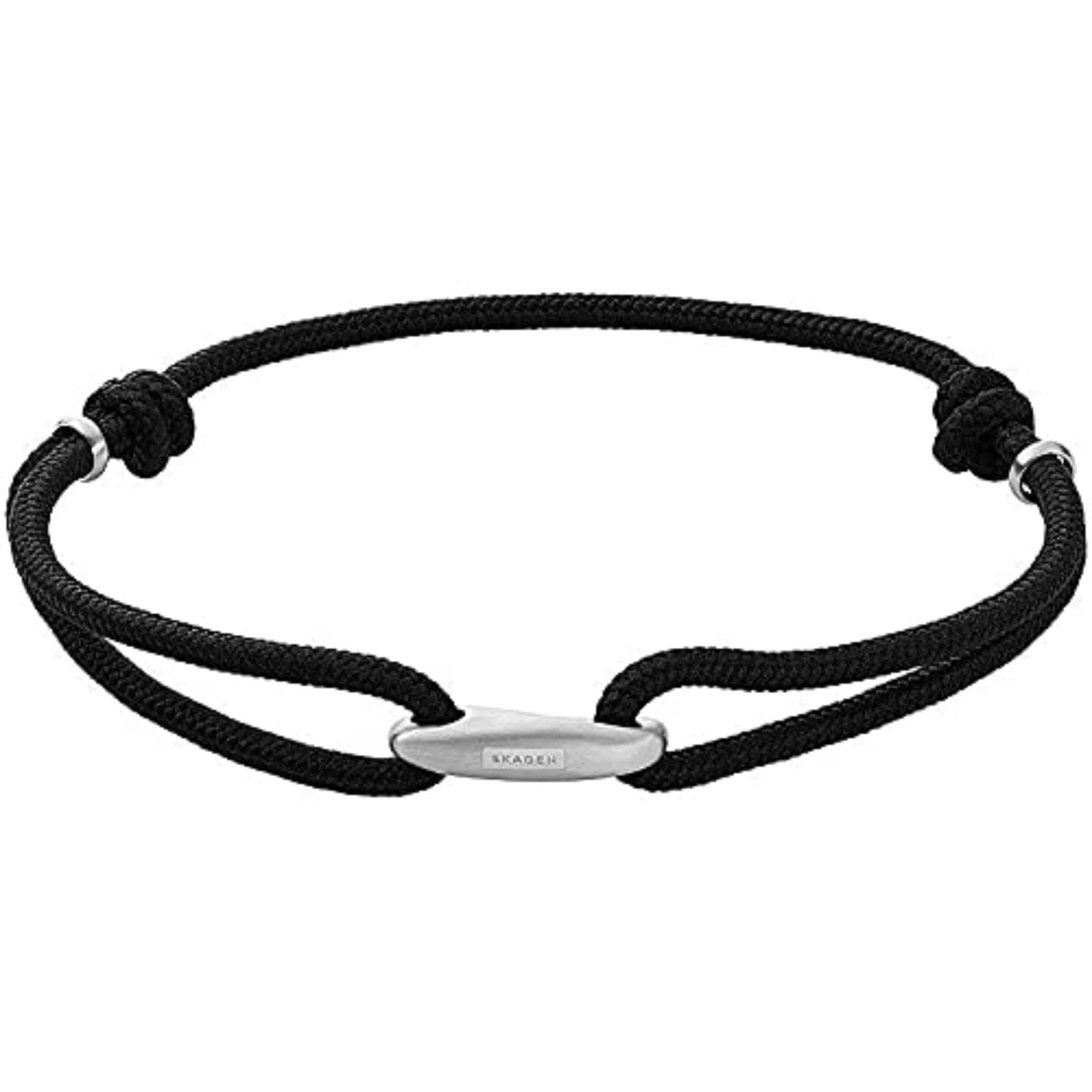 Skagen Bracelet for Men Hulsten, Inner Length: 188 mm black Nylon Bracelet, SKJM0196040