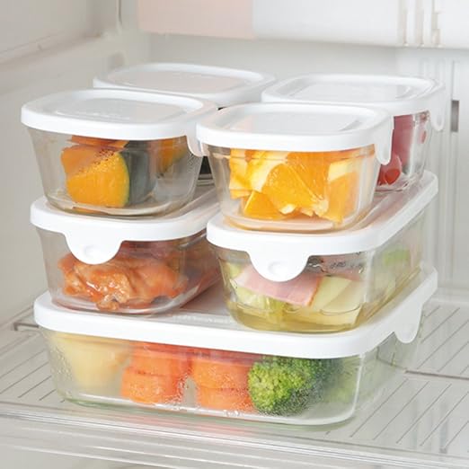 Amazon Iwaki イワキ システム 7点 耐熱ガラス 保存容器 パック レンジ ホワイト セット 重ねパック Skc Npr W7 7個セット 保存容器 キャニスター オンライン通販