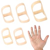 CAGSIG Oval Finger Splints, 5PCS Oval Trigger Finger Splint for Trigger/Mallet/Arthritis/Straightening, Trigger Finger Brace for Thumb Middle Pinky or Ring Finger -Size 6,7,8,9,10