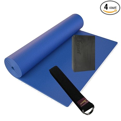 Amazon.com: Yoga Kit de inicio de valor (alfombrilla azul ...