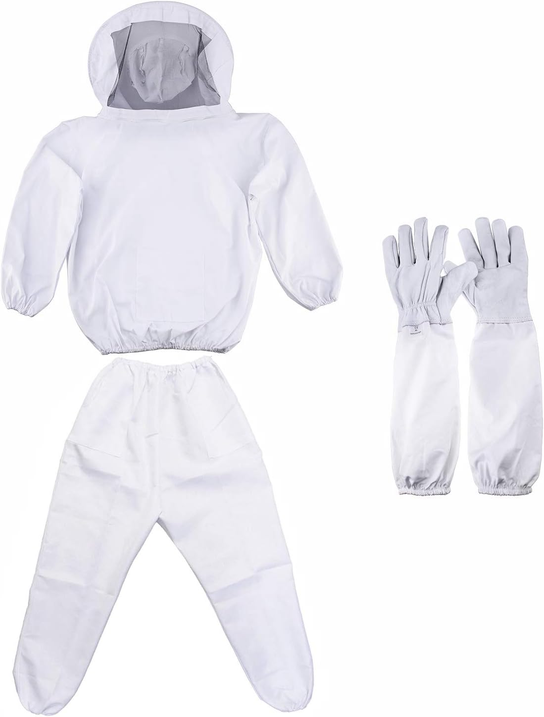 Professional Beekeeping Suit Including Jacket Pant and Long Sleeve Gloves Suitable for Beginner and Commercial Beekeeper