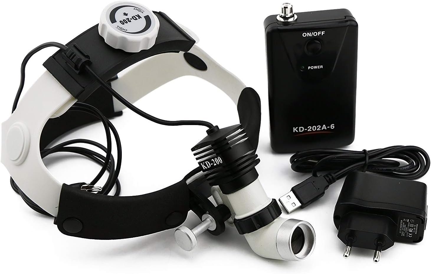 High Power High Brightness Aluminum Cooling Structure, 5 W, KD 202 A Dental Surgery Medical Surgical Headlight by Songzi Optical