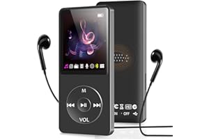 SKYBESS MP3 Player with Bluetooth and Speaker, 32GB MP3 Music Player, Up to 128GB Storage Extension, Portable and Multifunctional MP3 Players with FM Radio, Inlcuding Earphones, Supports Shuffle Music Playing