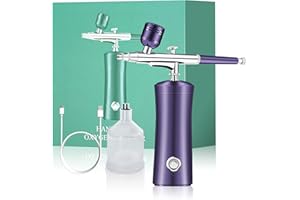 CONVELIFE Airbrush Kit, Cordless Mini Air Brush, 35PSI High Pressure Air Brush for Nails Makeup, Painting, Tattoo, Cake Decorating