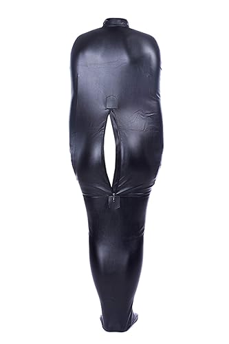 Aaijia Sexy Binding Soft Leather Full Bodysuit Pajamas Jumpsuit Adult  Bondage Restraint Suit BDSM Restraint Outfit Erotic Costume (Black, Large)  in Dubai - UAE