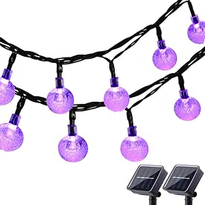 Lyhope Halloween String Lights, 20ft 30 LED Crystal Ball Waterproof