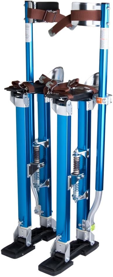 24-40 Inch Drywall Stilts Aluminum Stilt Tool For Painting Painter Taping Blue