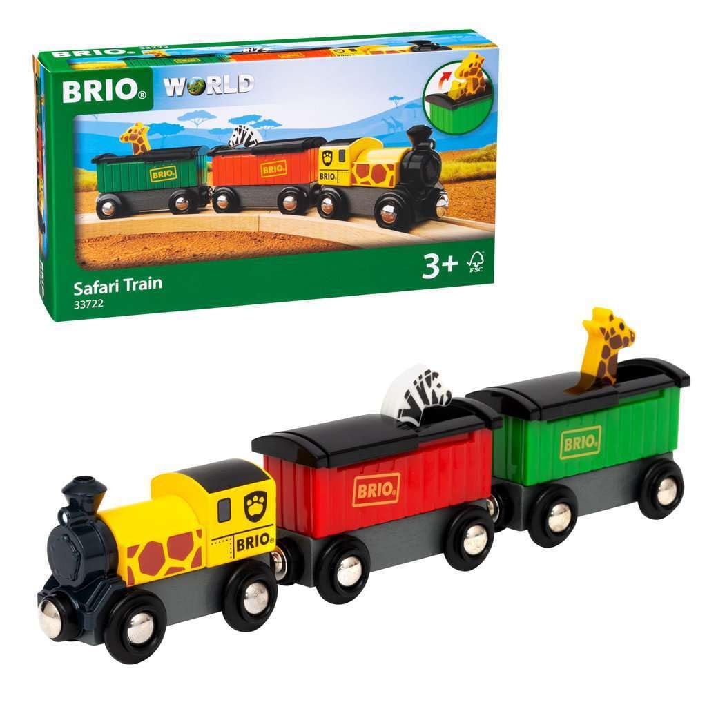 BRIO World Safari Train Kids Age 3 Years Up - Wooden Railway Set Add On Accessories