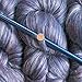 Living Dreams Yarn ELEGANCE Super Bulky MERINO SILK for Needle Knitting and Crochet. Luxuriously Soft Pencil Roving Yarn for Cozy Chunky Knits. Amethyst