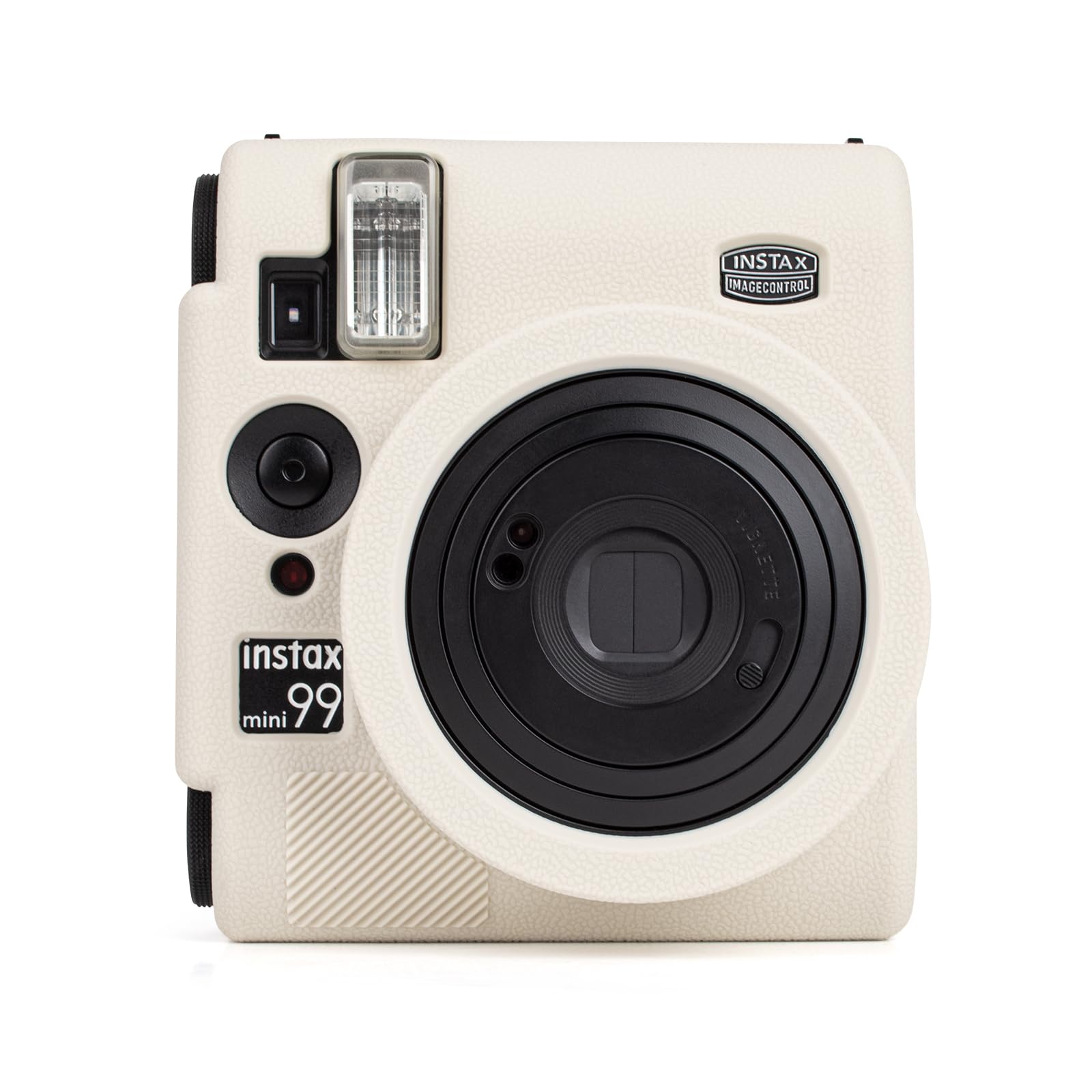 MUZIRI KINOKOO Silicone Case for Instax Mini 99 Camera, Ultra-Thin Soft Rubbber Fuji Mini 99 Protective Case, Anti-Scratch Slim Fit Lightweight Case for Instax Mini 99 Camera - White