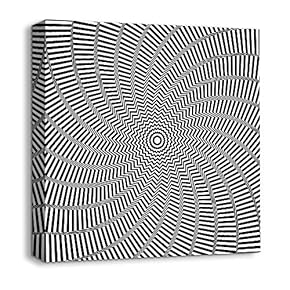 Canvas Wall Art - Abstract Visual Illusion - Giclee Painting Wall Art for Bedroom Living Room Home Decoration - 12x12 inches