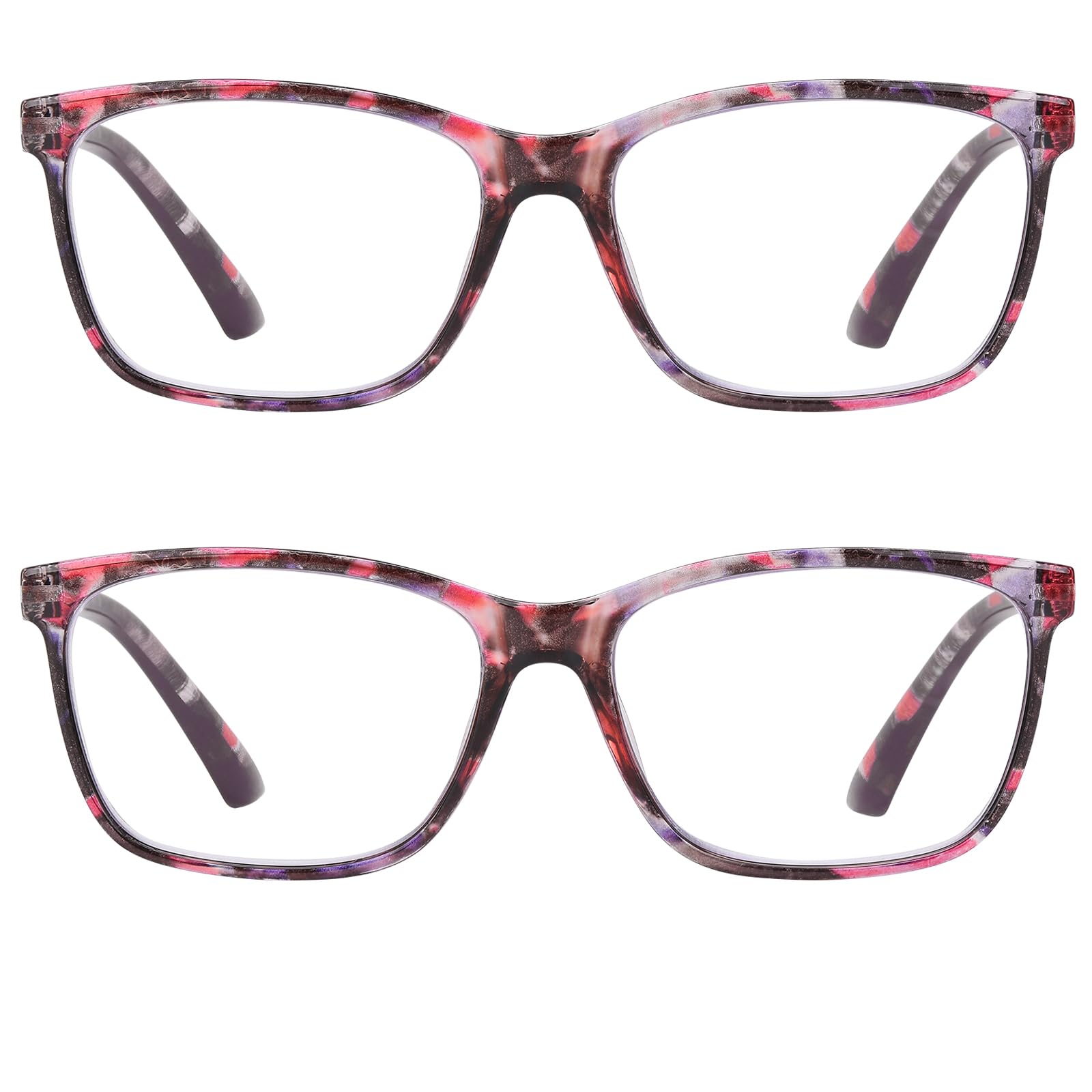 Photo 1 of 2 Pack Women's Reading Glasses, Blue Light Blocking Glasses-UV Ray & Glare Protection Computer Readers, Spring Hinge Eyewear with Fashion Pattern-Sturdy&Lightweight for women and ladies?1.25?