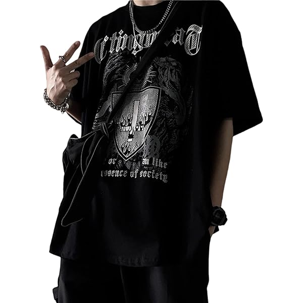 Amazon.com: Men Women Y2K T Shirt Gothic Cross Harajuku Dark