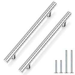 Probrico 5 Pack Polished Chrome Cabinet Handles