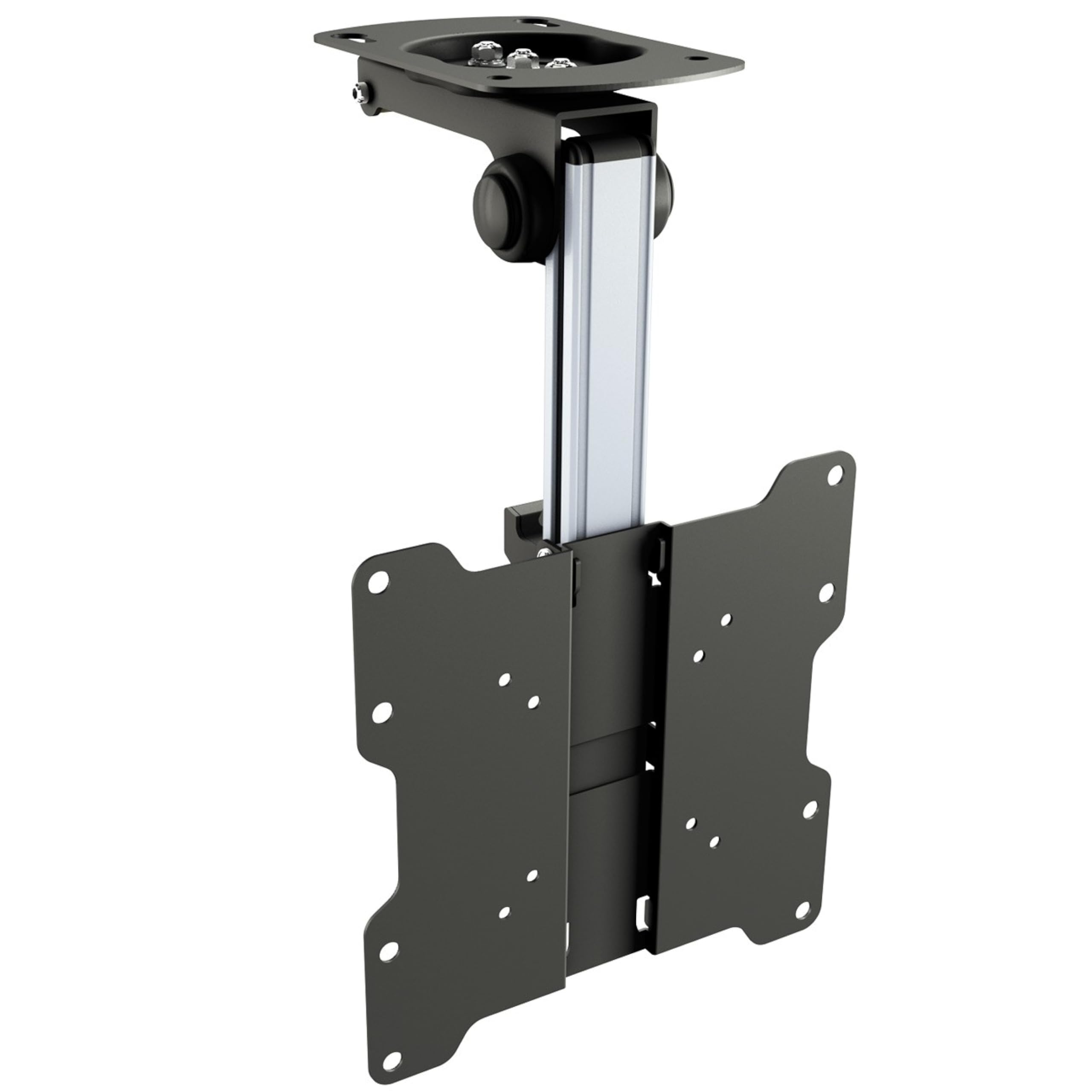 RICOO Ceiling TV Bracket Tilt Swivel 13-33 Inch Universal VESA 75x75-200x200 Hinged Mount Folding D0122 Television Holder also Curved Screens