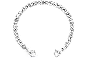 LinnaLove Stainless Steel Interchangeable Chain for Medical Alert id Bracelets for Women and Men