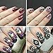 CICI&SISI Acrylic Nail Art Stamping Plates Set Jumbo 6- Set of 6 Pieces JUMBO Nail Polish Stamping Manicure Kit